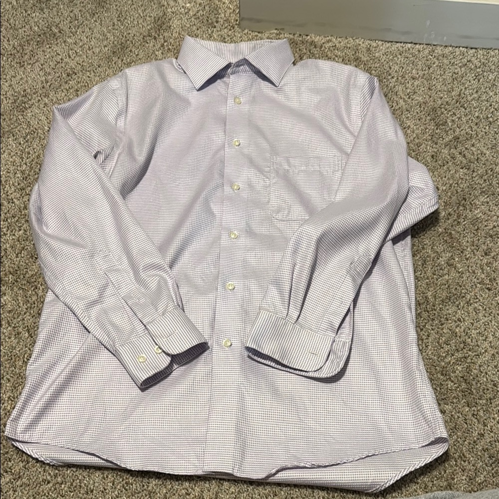 Men's Classic White Checkered Shirt